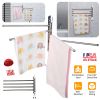 4-Arm Wall-Mounted Swivel Towel Rack Rail 304 Stainless Steel Swing Towel Hanger Holder 13in Swing Towel Bar