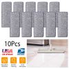 10Pcs Microfiber Mop Pads Reusable Washable Cloth Mop Flat Replacements Head 12.2x4.9in for Wet/Dry Floor Cleaning