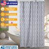 Shower Curtain Waterproof 70x70	nches Bathroom Shower Drape Liner Print Polyester Fabric Bathroom Curtain w/ 12 Hooks for Bathtub Shower Stall
