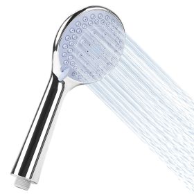 Handheld Shower Head Powerful 4.25in High Pressure Rain Showerhead with 4 Spray Settings Easy Installation