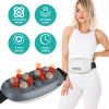 Abdominal Massager Anti Cellulite Remover Machine Electric Stomach Tummyassager Automatic Bian Stone Kneading Massager with 5 Modes 3 Heat 3 Speeds