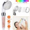 Handheldèower Head High Pressure Powerful Filter Shower Head with 7 Colors Changing Light