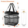 Mesh Shower Caddy Bag Portable Tote Bag Organizer Storage Hanging Basket Quick Dry Toiletry Accessories For Bathroom Gym Beach Swimming