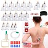 32 Cups Chinese Massage Therapy Cupping Set Body Vacuum Suction Kit Acupoint Massage Kit