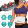 Abdominal Massager Anti Cellulite Remover Machine Electric Stomach Tummyassager Automatic Bian Stone Kneading Massager with 5 Modes 3 Heat 3 Speeds
