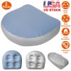 2Pcs Spa Booster Seats Inflatable Hot Tub Spa Cushion Relaxation Massage Mat Back Support Bath Spa Pad w/4 Suction Cups