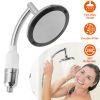 5.5In High Pressure Shower Head Stainless Steel Powerful Energy Bath Heads Water Saving 360otating Round Showerhead