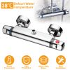 Thermostatic Mixing Valve Bath Shower Faucet Taps Mixer Temperature Control Brass Chrome