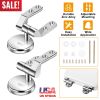 Zinc Alloy Toilet Seat Hinge Mounting Replacement Parts with Fitting Screws Bolts Nuts