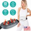 Abdominal Massager Anti Cellulite Remover Machine Electric Stomach Tummyassager Automatic Bian Stone Kneading Massager with 5 Modes 3 Heat 3 Speeds