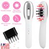 Electric Scalp Massage Comb Microcurrent!ir Brush Handheld Head Scratcher Massager Hair Oil Applicator with Vibration Micro-Current Mode Red & Blue