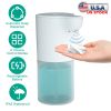 350ML/11.8OZ Automatic Foam Soap Dispenser Rechargeable Touchless Handsfree Dispenser 4 Level Adjustable Volume IPX5 Waterproof for Kitchen Bathroom