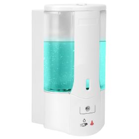 Automatic Soap Dispenser 450ML/19OZ Wall Mounted Sensor Refillable Hand Gel Dispenser 3 Drop Volume Adjustment