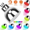 LEDèower Head 7-Color Changing Rainfall Showerhead Powerful High Pressure RGB Colorful Shower Head with Auto Changing Water Glow Light