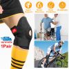 1Pair Sport Knee Brace Adjustable Knee Support Compression Knee Wrap For Running Climbing Pain Relief Injured Knee Recovery