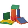 Soozier 7-Piece Kids Soft Play Blocks, Foam Climb & Crawl Gym Toy, Building & Stacking Blocks