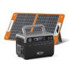 Flashfish 300W Power Station + 60W Solar Panel 230.4Wh LiFePO4 (Peak 600W) Solar generator AC Outlets Portable Power Station,Power Bank
