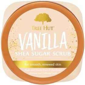 Tree Hut Vanilla Shea Butter Sugar Body Scrub, 18 oz