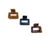Time and Tru Square Claw Clips – Brown, 3-Pack Durable Hair Accessories