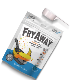 FryAway Super Fry Use Cooking Oil Solidifier Powder, 100% Plant-Based Disposal, For Up To 1.5 Gallons of Oil