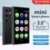 Mini Phone - 3.0 inch High-definition Touchscreen Mini Smart Phone to Unlock Android,  Compact Phone with Quad-core Dual SLM facial Recognition
