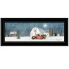 Trendy Decor 4U "Winter on The Farm" Framed Wall Art, Modern Home Decor Framed Print for Living Room