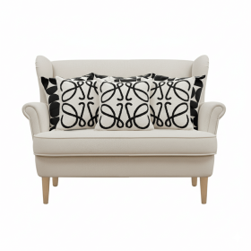 SOGA 6PC 45cm Pillow Cover Set â€“ 3 Modern Geometric Circles & 3 Modern Art Loop Decorative Cushions for Sofa and Bed