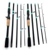 180cm/70.86inch 4 Section Fiberglass Spinner Baitcasting Fishing Rod M Tone Fish Pole Carp Fishing Tackle Accessories