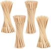 10 Inch (400 Pack) Natural Bamboo Skewers Wide Flat Paddle Bamboo Wood Picks for Grilling, Appetiser, Fruit, Cocktail, Kabob, Barbecue, Sausage