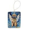 Bouvier des Flandres My Angel Porcelain Ornament Christmas Tree Hanging Decorations for Home Christmas Holiday, Rectangle, Gift, Multicolor