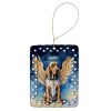 Bloodhound My Angel Porcelain Ornament Christmas Tree Hanging Decorations for Home Christmas Holiday, Rectangle, Gift, Multicolor