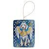 Bedlington Terrier My Angel Porcelain Ornament Christmas Tree Hanging Decorations for Home Christmas Holiday, Rectangle, Gift, Multicolor