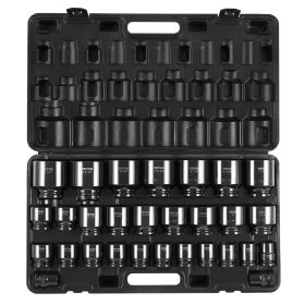 VEVOR Impact Socket Set 3/4 Inches 29 Piece Impact Sockets, 6-Point Sockets, Rugged Construction, CR-M0