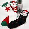 Holiday Collection Fall/Winter Cartoon Cotton Socks Women's Christmas Mid-Calf Socks with Festive Designs