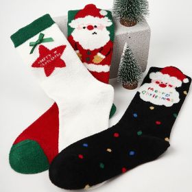 Holiday Collection Fall/Winter Cartoon Cotton Socks Women's Christmas Mid-Calf Socks with Festive Designs