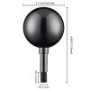 2pcs Flag Pole Top Ball, Black | 22BAL001-BLACK Upgraded Version