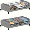 2 Pack Under Bed Storage Containers with Wheels Metal Frame Clothes Blanket Book Toy Organizer Box Rolling Space Saver Bins for Bedroom Closet Dorm