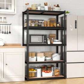 5-Tier Metal Garage Shelving Unit, Adjustable Storage Rack 35.5"W x 72"H x 15.8"D, Multi-Purpose Organizer for Garage, Basement, Utility Room