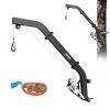 VEVOR Tree Mounted Deer Hoist, 353 lbs Load Capacity, Hunting Game Hoist Winch Lift with Ratchet Strap, Heavy Duty Deer Hanger for Skinning, Cleaning