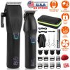 Cordless Clipper Trimmer Set for Men Electric Barber Clipper Hair Cutting Combo Set Beard T Outliner Shaver Trimmers Haircut Grooming Kit