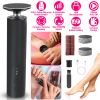 Electric Foot Callus Remover 2 in 1 Rechargeable Foot File Nail Grinder Dead Skin Pedicure Tool Machine with 2 Grinding Heads Total 30Pcs Replaceable