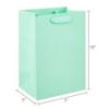 Way To Celebrate Large Mint Gift Bags – 3 Count Pack Of 7 x 10 Inch Paper Gift Bags With Handles For Birthdays And Special Occasions