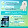 Total Health Advanced Supplement Suspension for Dogs and Cats Natural Wellness Support Pet Health Boost Liquid Formula
