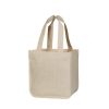 Reusable Organic Cotton Tote Mesh Bag w/6 Internal Sleeves.