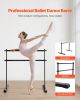 VEVOR Ballet Barre, 4 Ft Double Barre Bar for Home, Freestanding Portable Ballet Stretching Dance Bars