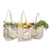 Reusable Organic Cotton Tote Mesh Bag w/6 Internal Sleeves.
