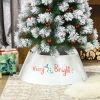 HOMCOM Bright Silver Christmas Tree Collar 26x26x9 inch Steel Tree Ring Skirt for Home Holiday Xmas Decoration