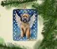 Bouvier des Flandres My Angel Porcelain Ornament Christmas Tree Hanging Decorations for Home Christmas Holiday, Rectangle, Gift, Multicolor