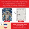 American Bulldog My Angel Porcelain Ornament Christmas Tree Hanging Decorations for Home Christmas Holiday, Rectangle, Gift, Multicolor