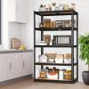 5-Tier Metal Garage Shelving Unit, Adjustable Storage Rack 35.5"W x 72"H x 15.8"D, Multi-Purpose Organizer for Garage, Basement, Utility Room
